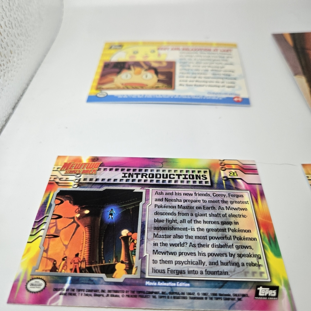🎬 Pokémon: The First Movie – Opened 8-Card Pack w/ Foil – Vintage Topps - Picture 4 of 17